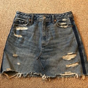 Abercrombie & Fitch Zoe Natural Rise Jean Skirt